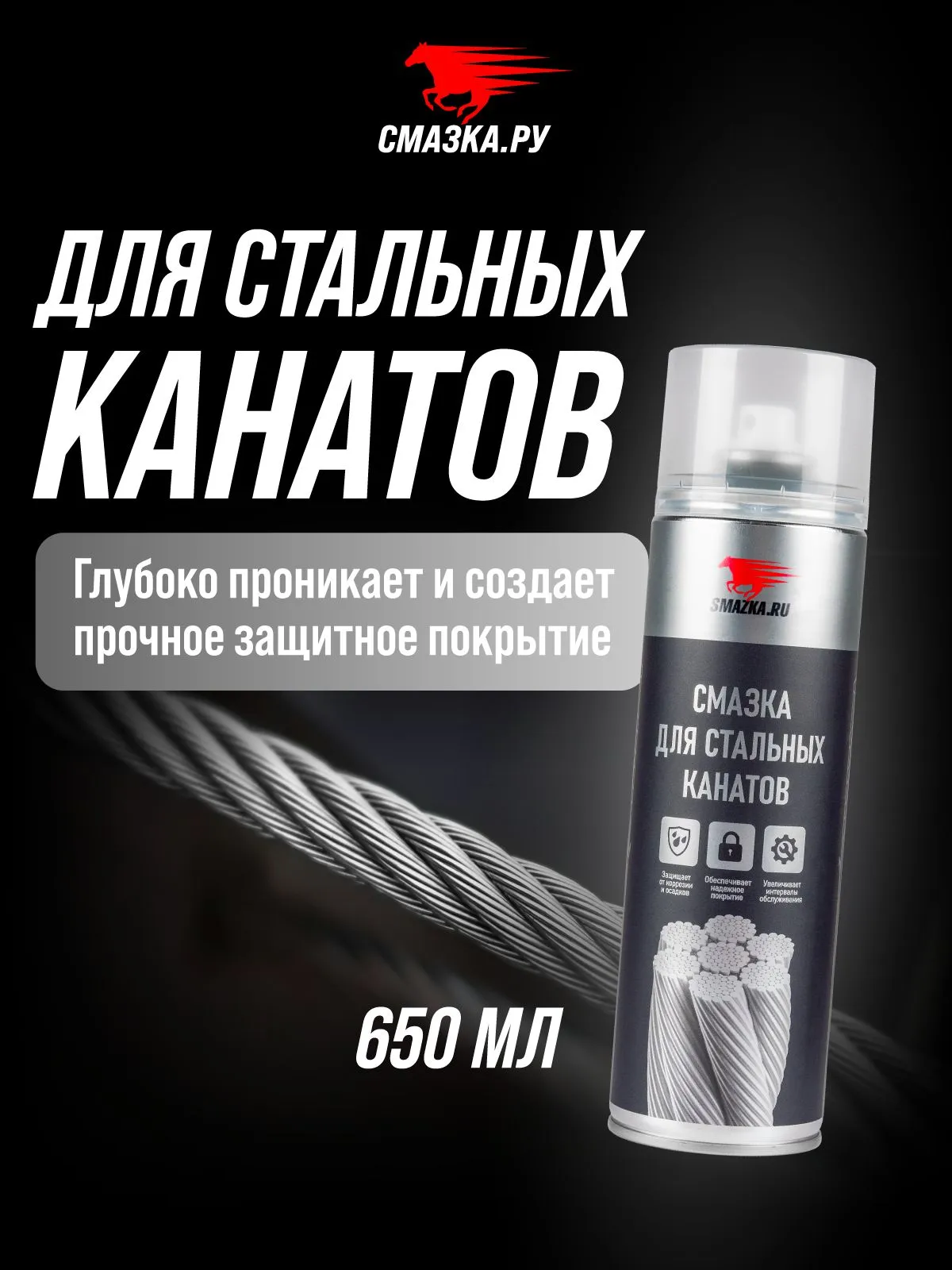смазка МС для стальных канатов